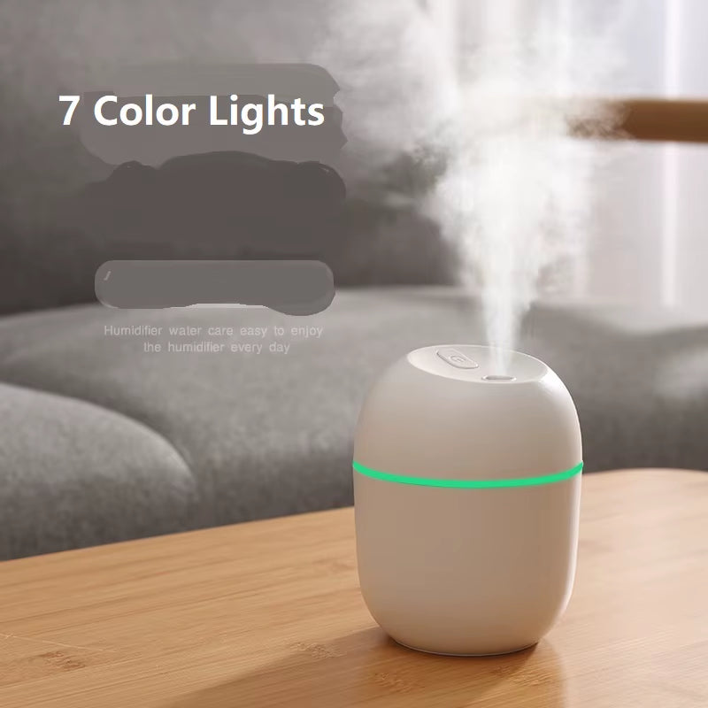 Mini USB Humidifier & Essential Oil Diffuser with LED Lamp