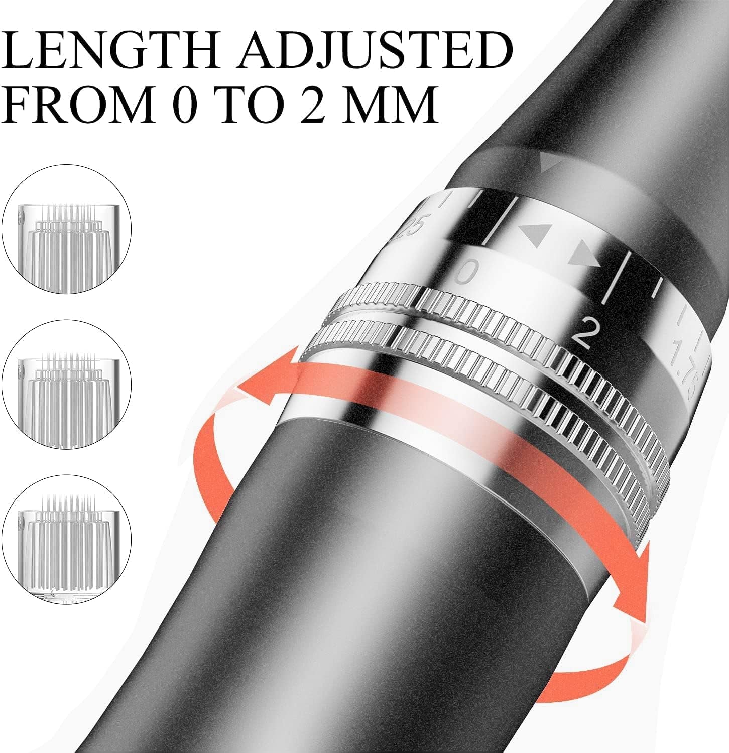 Electric Beauty Pen Kit with 24Pcs Cartridges, Grey