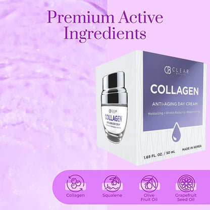 ydrating Collagen Face Moisturizer – Anti-Wrinkle Day Cream – 1.69 Oz