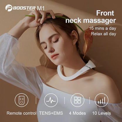 Cordless Electric Pulse Neck Massager for Pain Relief
