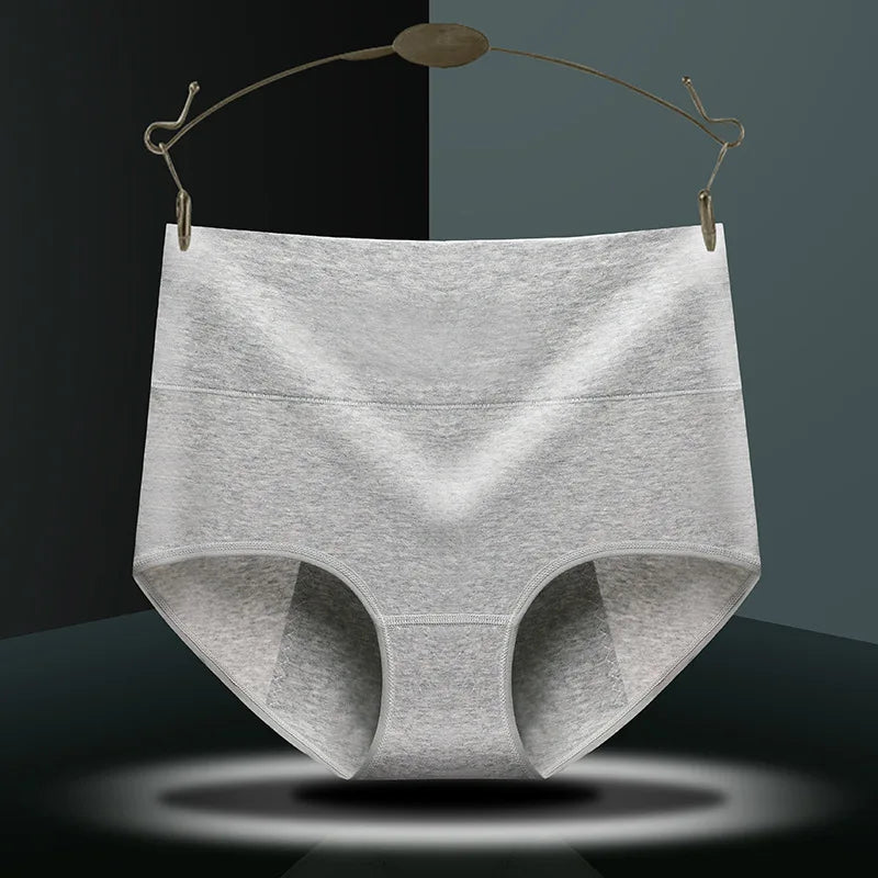 High-Waist Cotton Menstrual Underwear – Full Coverage Leakproof Period Panties for Women