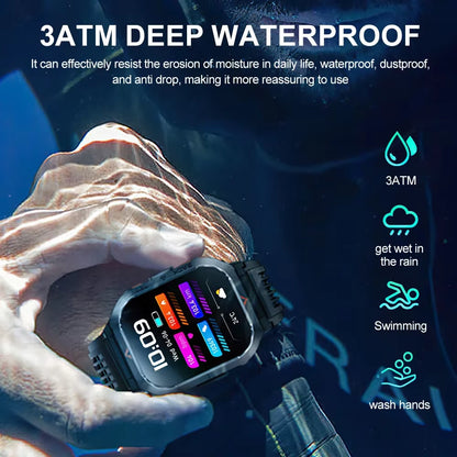 Outdoor Bluetooth Smartwatch with Fitness Tracker & Call Feature