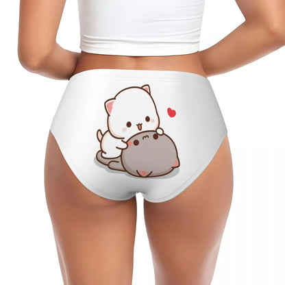 Custom Women’s Mochi Cat Peach & Goma Panties – Cute & Comfortable Briefs