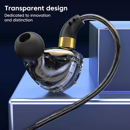 3.5mm Jack Type-C Wired Headphones HIFI Bass Earbuds