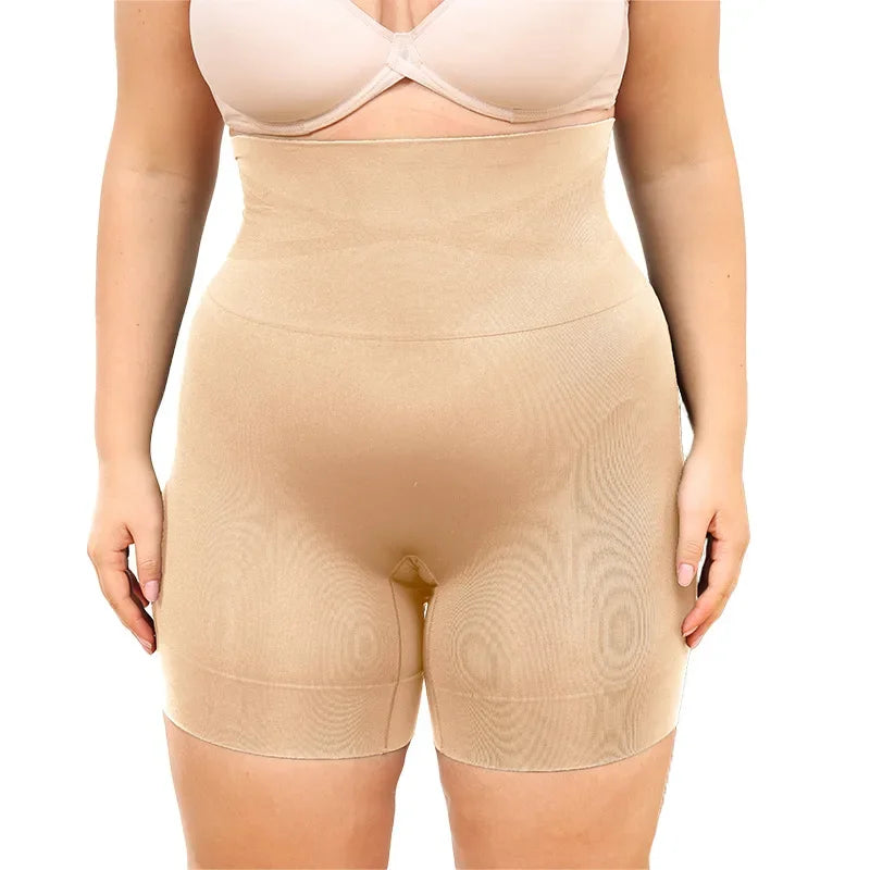 Plus Size Postpartum Shapewear Tummy Control Panties High Waist Seamless Body Shaper Underwear Women