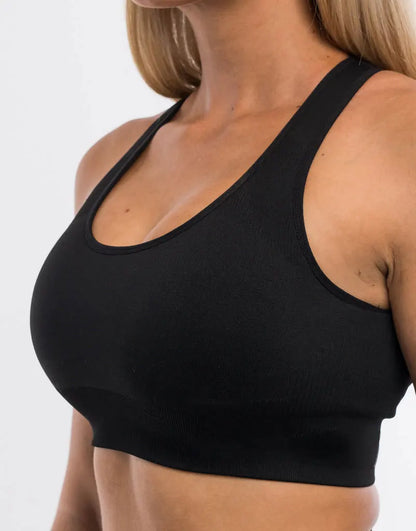 Pericic Seamless Top Backless Bra Without Bones Female Underwear Women Cropped Tank Top Jogging Bra Women Crop Top Sportwear