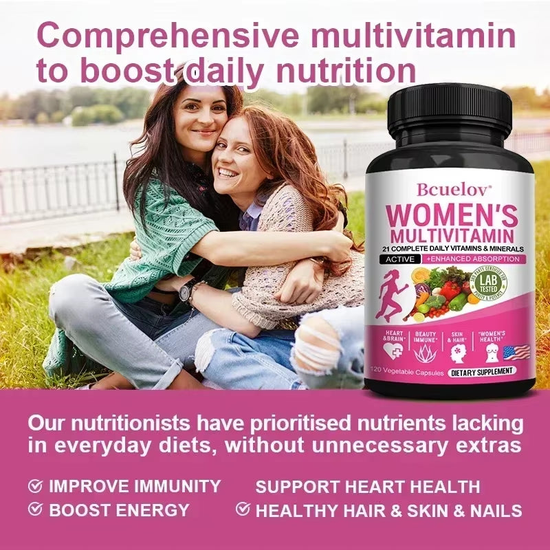 Women’s Daily Multivitamin for Energy, Heart, Skin & Immunity