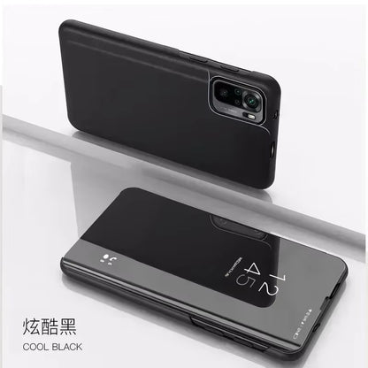 Luxury Smart Mirror Flip Case for Xiaomi Poco M5S 4G