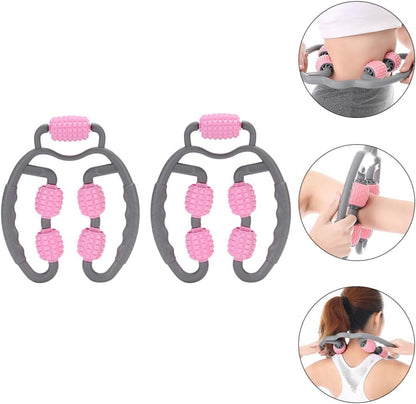 2Pcs Handheld Muscle Massager – Leg & Neck Relaxation