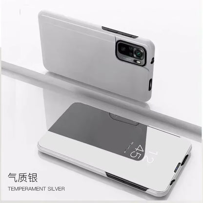 Luxury Smart Mirror Flip Case for Xiaomi Poco M5S 4G