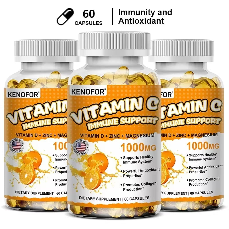 Vitamin C Supplement – Immune Support, Collagen & Skin Health