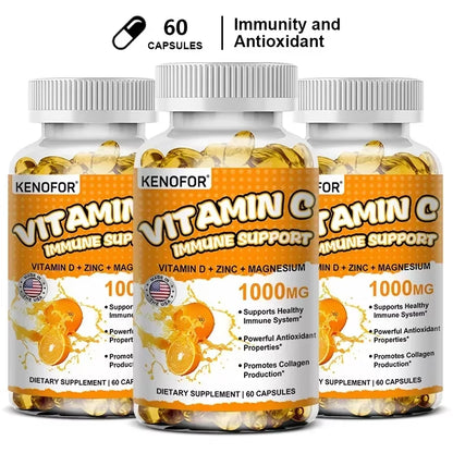 Vitamin C Supplement – Immune Support, Collagen & Skin Health