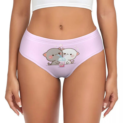 Custom Women’s Mochi Cat Peach & Goma Panties – Cute & Comfortable Briefs