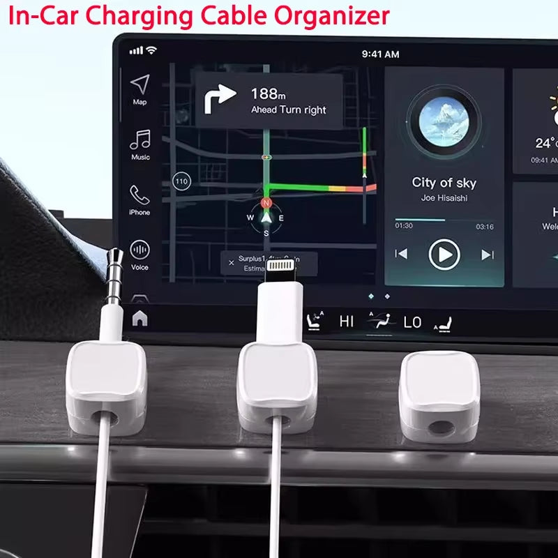 Magnetic Cable Clip Holder for Office & Home Organizer