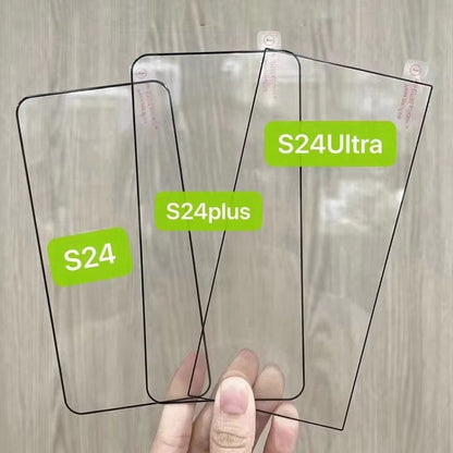 4PCS Full Cover Tempered Glass for  Galaxy S24 S25 Ultra Fingerprint Unlock Screen Protector S24Plus S24+ S24 Ultra Glass