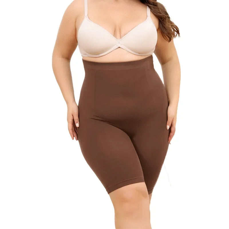 Plus Size Postpartum Shapewear Tummy Control Panties High Waist Seamless Body Shaper Underwear Women