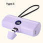 Portable Fast Charger with Built-In Cable for iPhone/Samsung