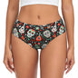 Custom Womens Day Of The Dead Gothic Panties Underwear Female Stretch Mexican Sugar Skull Briefs Underpants