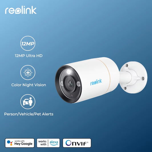 Reolink 12MP POE IP Camera with Smart Detection & Audio