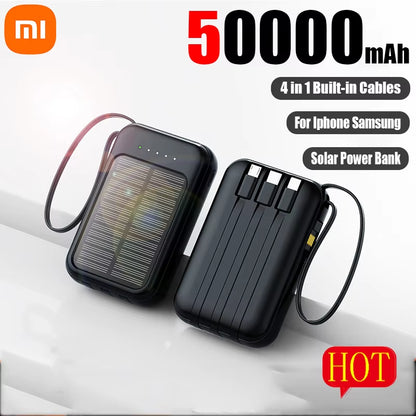 Xiaomi 50000mAh Solar Power Bank 4-in-1 with LED Lights