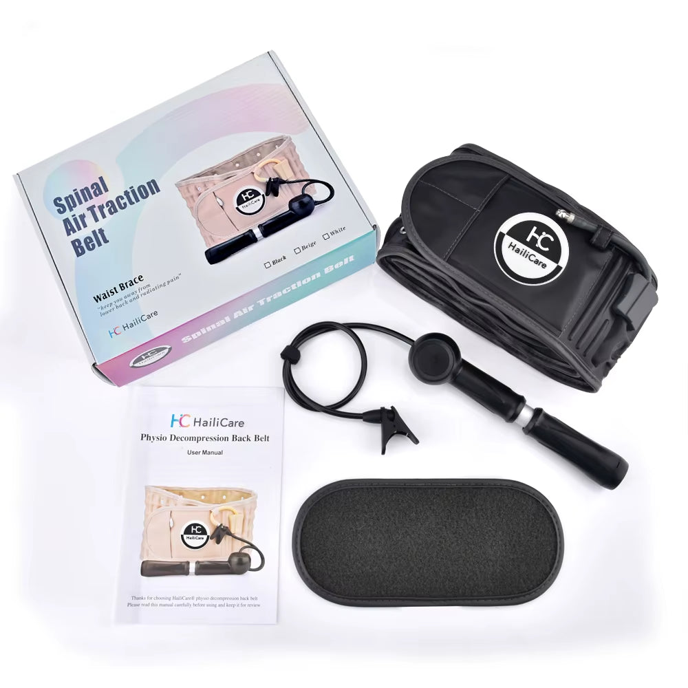 Inflatable Lumbar Support Belt for Back Pain Relief & Posture Correction