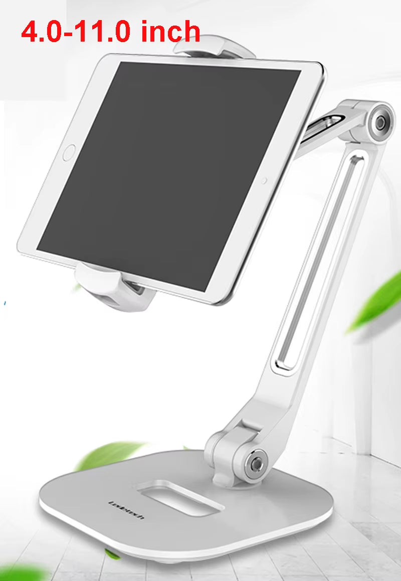 360° Rotation Tablet Stand Metal Base Foldable Phone Holder