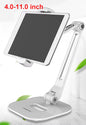 360° Rotation Tablet Stand Metal Base Foldable Phone Holder
