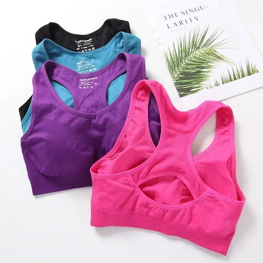 Women's Sports Bra – Push-Up Fitness Bra with Breathable Support for Gym, Running & Workouts