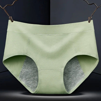 Women's Cotton Menstrual Underwear – Breathable Mid-Rise Period Panties for Comfort & Protection