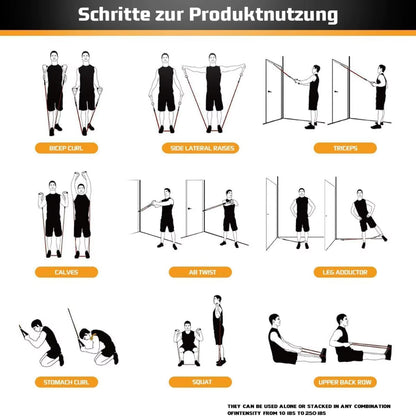 Premium Resistance Bands Set for Full Body Strength Training
