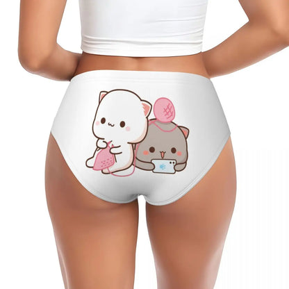 Custom Women’s Mochi Cat Peach & Goma Panties – Cute & Comfortable Briefs