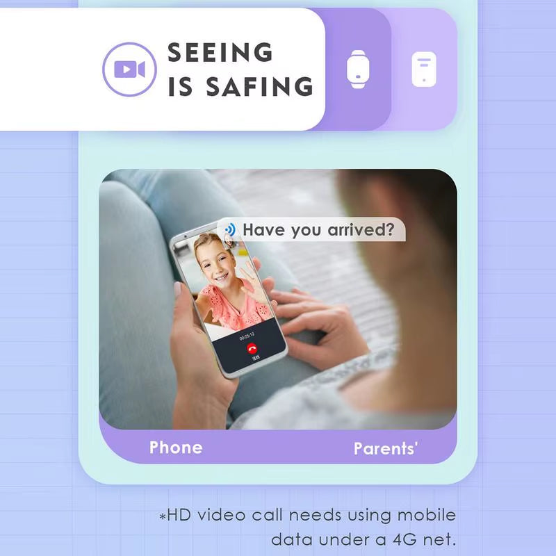 Kids 4G Smart Watch C80: Video Call, GPS, Waterproof & More
