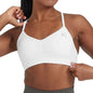 New Effortless Strappy Bralette Seamless Spandex Woman Fitness Elastic Breathable Breast Enhancement Leisure Sports Underwear