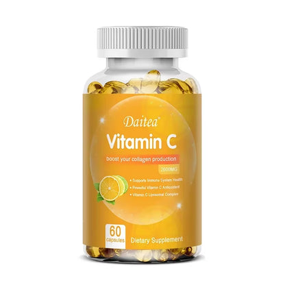 Vitamin C 2000mg, High Absorption, Immune & Collagen Booster