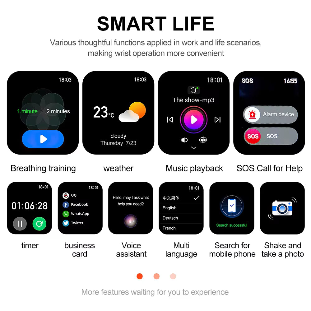 Outdoor Bluetooth Smartwatch with Fitness Tracker & Call Feature