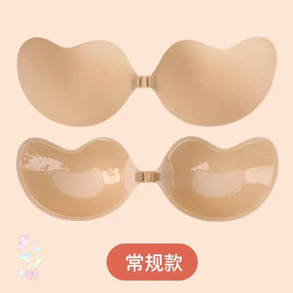 Invisible Strapless Adhesive Push-Up Bra – Seamless Backless Silicone Lingerie for Women