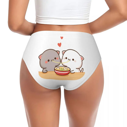 Custom Women’s Mochi Cat Peach & Goma Panties – Cute & Comfortable Briefs