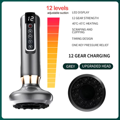 Electric Cupping Massager Vacuum Suction Guasha Cellulite