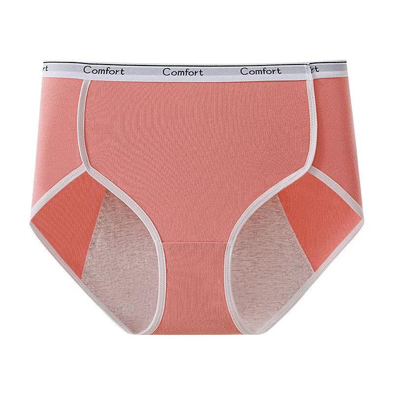 Women's Leakproof Menstrual Underwear – High-Waist Cotton Period Panties for Comfort & Protection