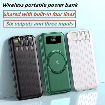 200000mAh Wireless Power Bank Fast Charging for Apple/Samsung