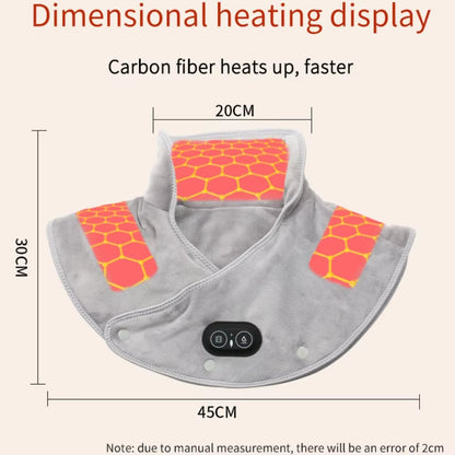 Electric Heating Neck & Shoulder Massager with USB & Heat