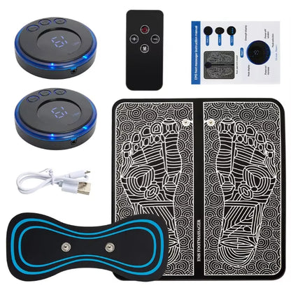 EMS Electric Foot Massager Pad with USB Charging