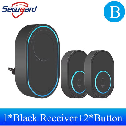 Wireless Outdoor Doorbell with Music Melody & Security Alarm
