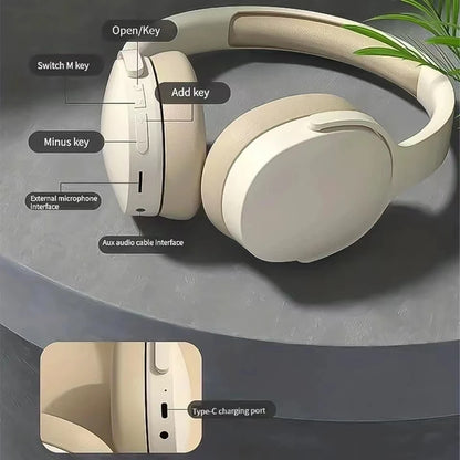 P2961 Wireless Bluetooth 5.3 Over-Ear Headphones with Mic