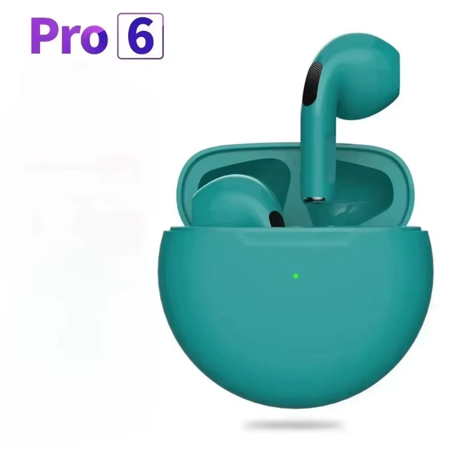 Pro6 TWS Touch Control Bluetooth 5.0 Wireless Earbuds