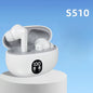 NEW S510 TWS Wireless Headphones LED Power Earphones Digital Display Headset Stereo Sound Bluetooth-Compatible 5.3 for Xiaomi