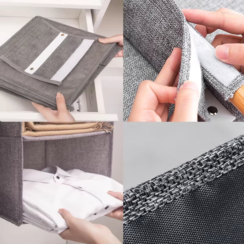 "Collapsible Wardrobe Hanging Storage Bag with Shelves"