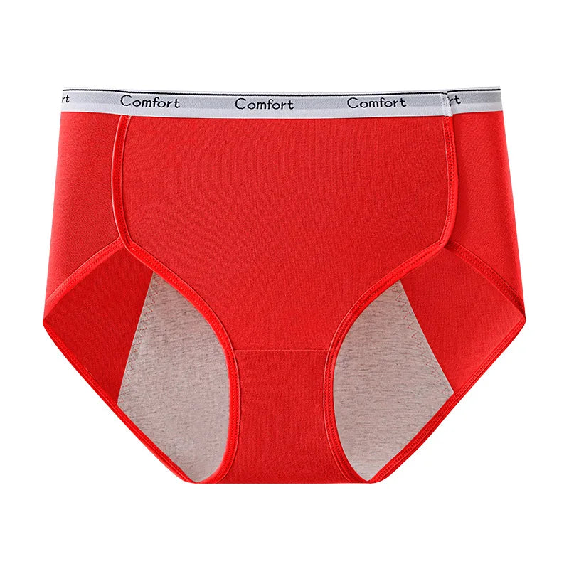 Women's Leakproof Menstrual Underwear – High-Waist Cotton Period Panties for Comfort & Protection
